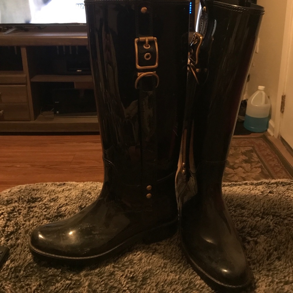 Coach rain boots