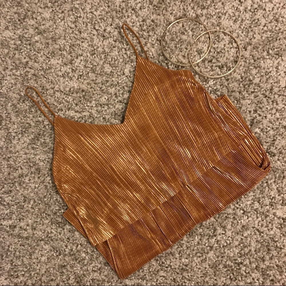 Gold Metallic Romper