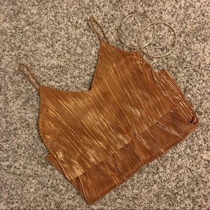 Gold Metallic Romper