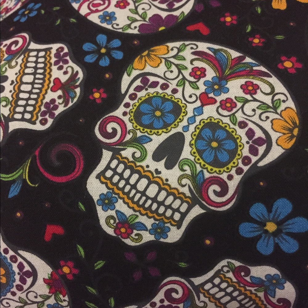 Festive Candy Skull pillow