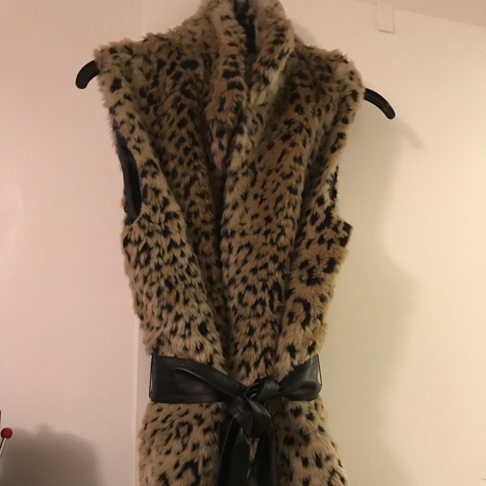 Faux fur vest