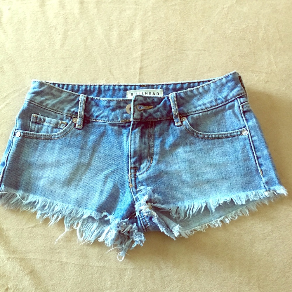 Bullhead denim low rise shorts