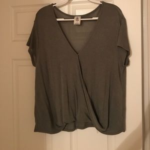 Free People - We The Free Olive Green Top