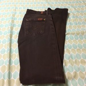 Brown 7 for all mankind jeans