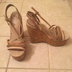 High heel sandal wedges