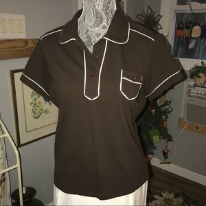 Brown polo shirt by Talbots