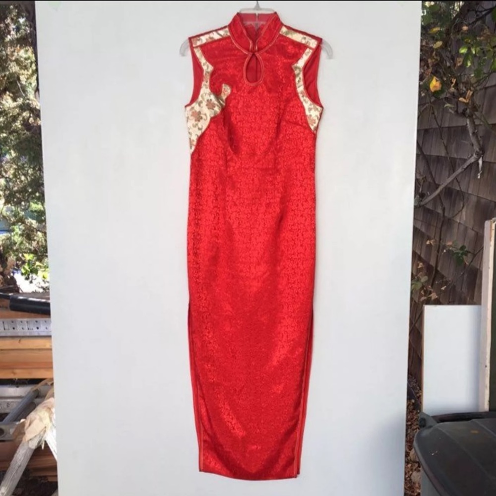 Mandarin Style Long Formal Dress, easily Altered