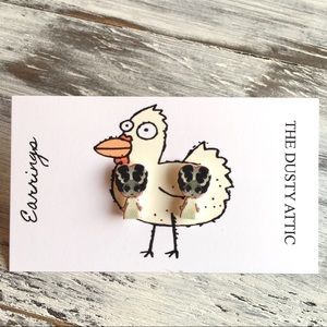 Frankensteins Bride Stud Earrings