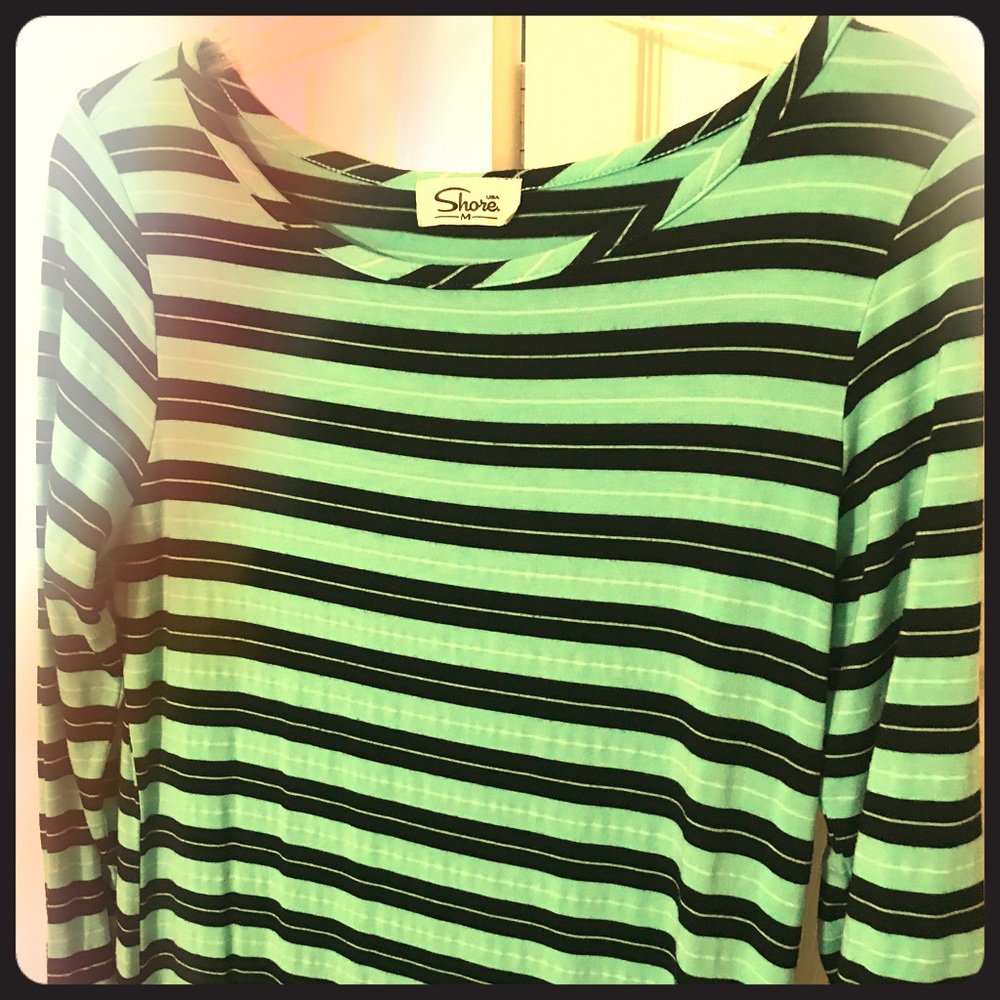 Striped mid dress