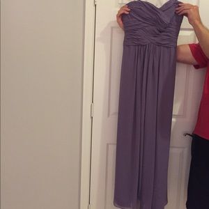 Monique Lhuillier Violet Bridesmaid Dress (size 8)