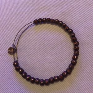Alex and Ani bronze beaded bracelet