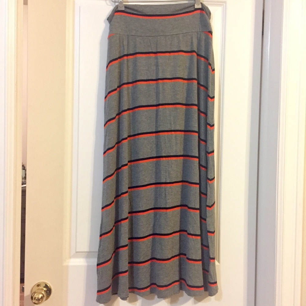Merona Striped Maxi Skirt