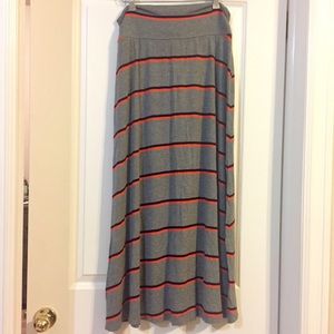 Merona Striped Maxi Skirt