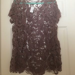 Maurice's NWT crocheted top