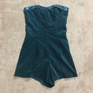 RARE BETSEY JOHNSON Velvet Romper
