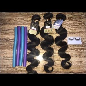 3 bundles virgin human hair body wave 20""22"24"