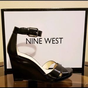Nine West Miranda Strap Wedge Sandal! NWOT👗🍷🍾
