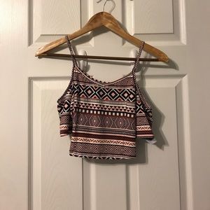 Charlotte Russe cold shoulder crop top