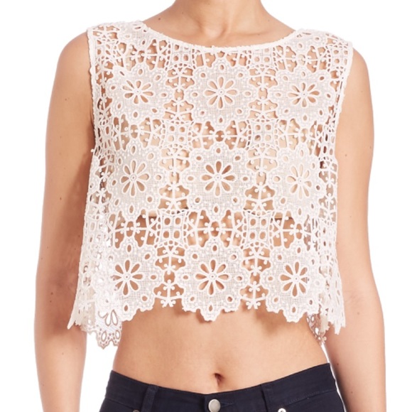 NWT Free People Crochet Blouse - Picture 2 of 8