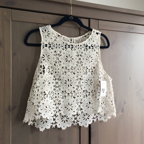 NWT Free People Crochet Blouse - Picture 5 of 8