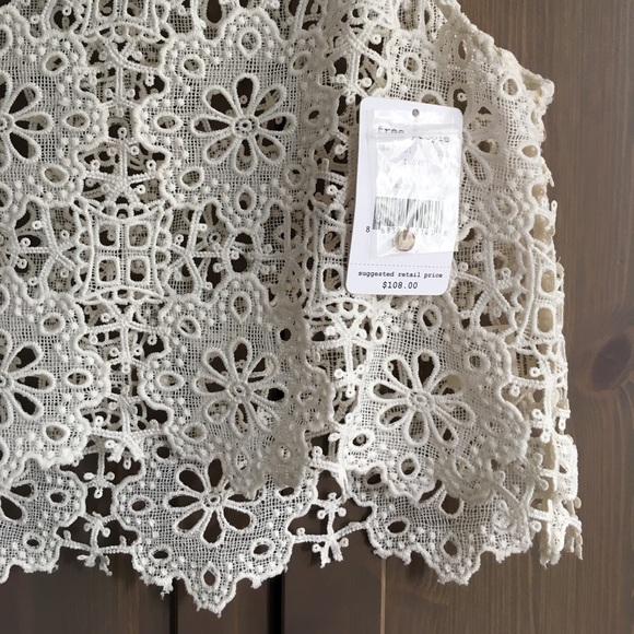 NWT Free People Crochet Blouse - Picture 6 of 8