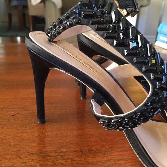 BCBG Max Azria Beaded Black Ping Sandal, 8.5 - Picture 3 of 4