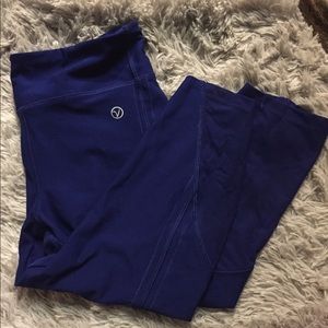 Vogo Athletica Blue Mesh Leggings