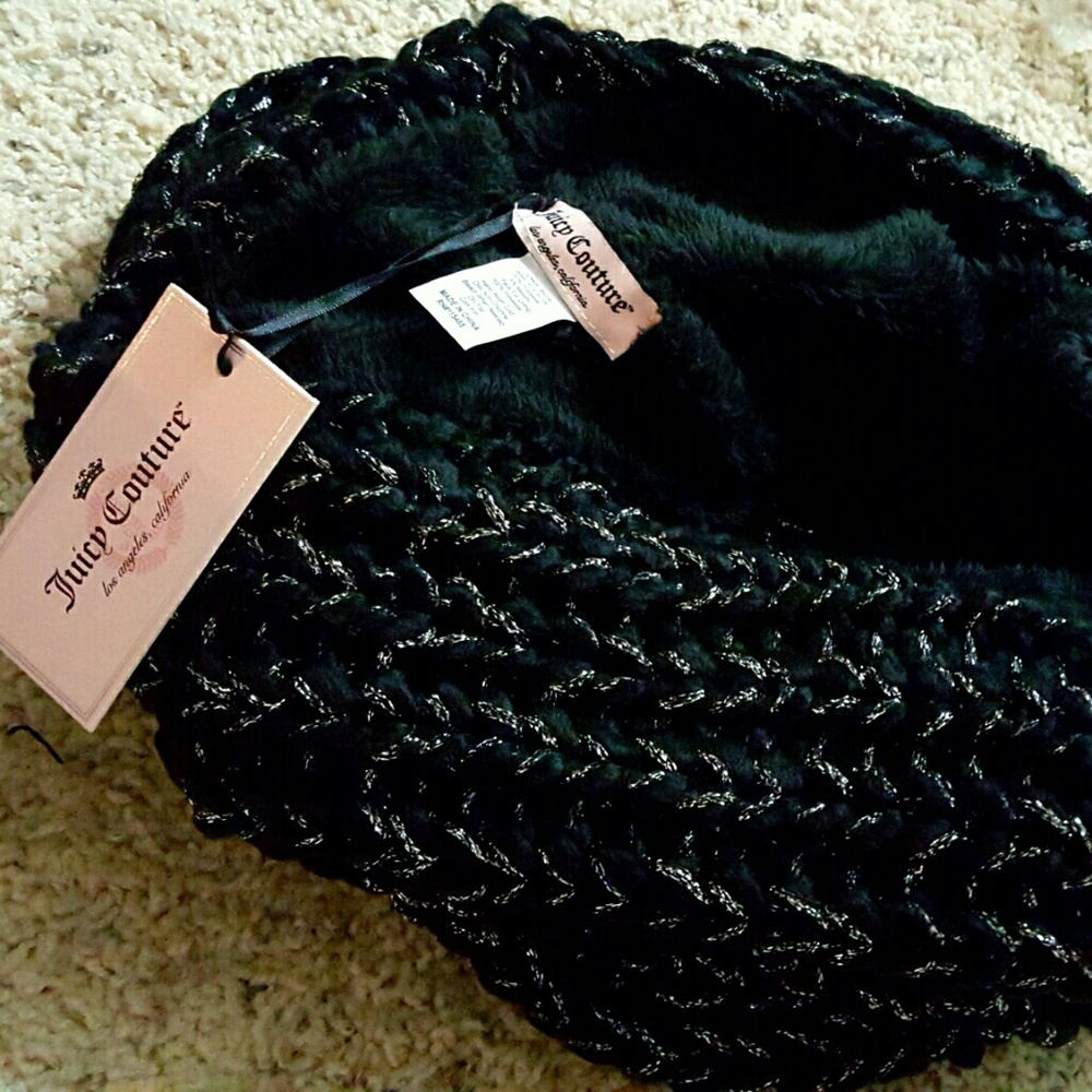 🎀NWT🎀 JUICY COUTURE FAUXFUR LINED INFINITY SCARF - Picture 4 of 8