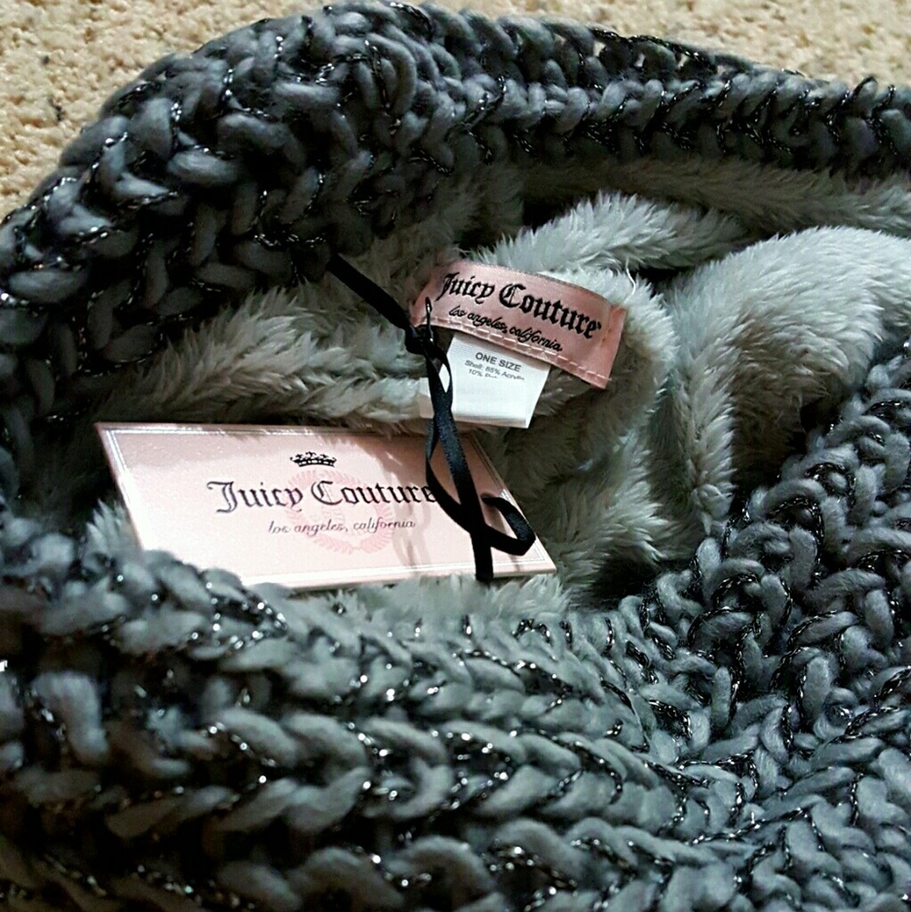 🎀NWT🎀 JUICY COUTURE FAUXFUR LINED INFINITY SCARF - Picture 3 of 8