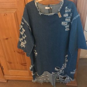 Denim Dress Size XL- New with Tags