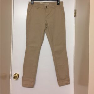 Mossimo khaki mid rise skinny pants size 12