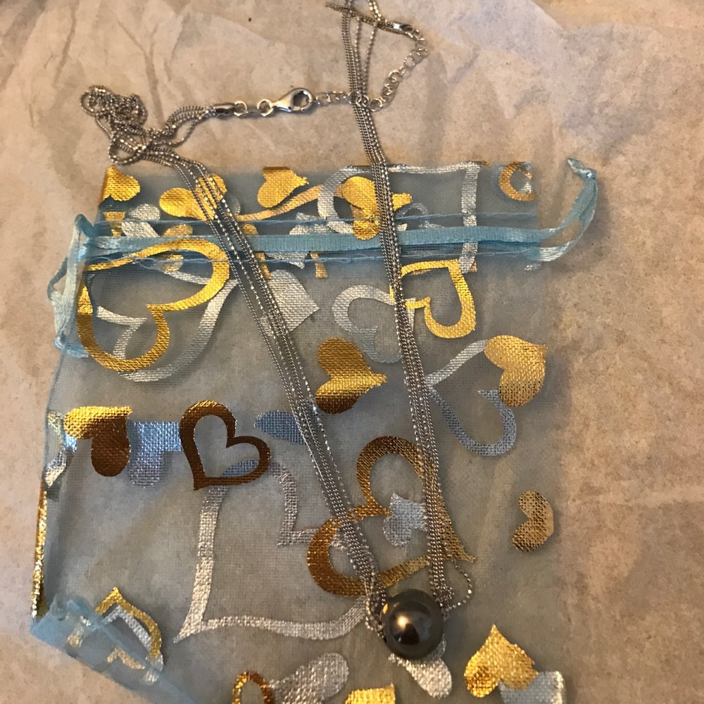 Rhodium Plated Multi Chain & Bead Bracelet.