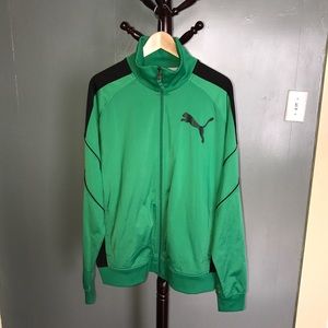 Men's Green Puma Sport Lifestyle Jacket