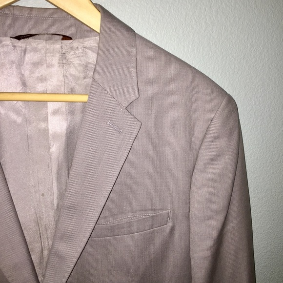 Perry Ellis gray wool blazer - Picture 2 of 7