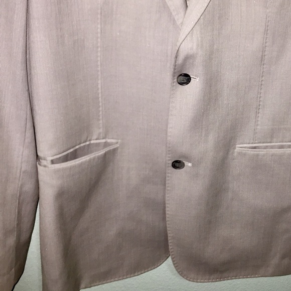 Perry Ellis gray wool blazer - Picture 3 of 7