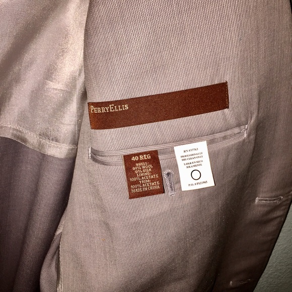 Perry Ellis gray wool blazer - Picture 6 of 7