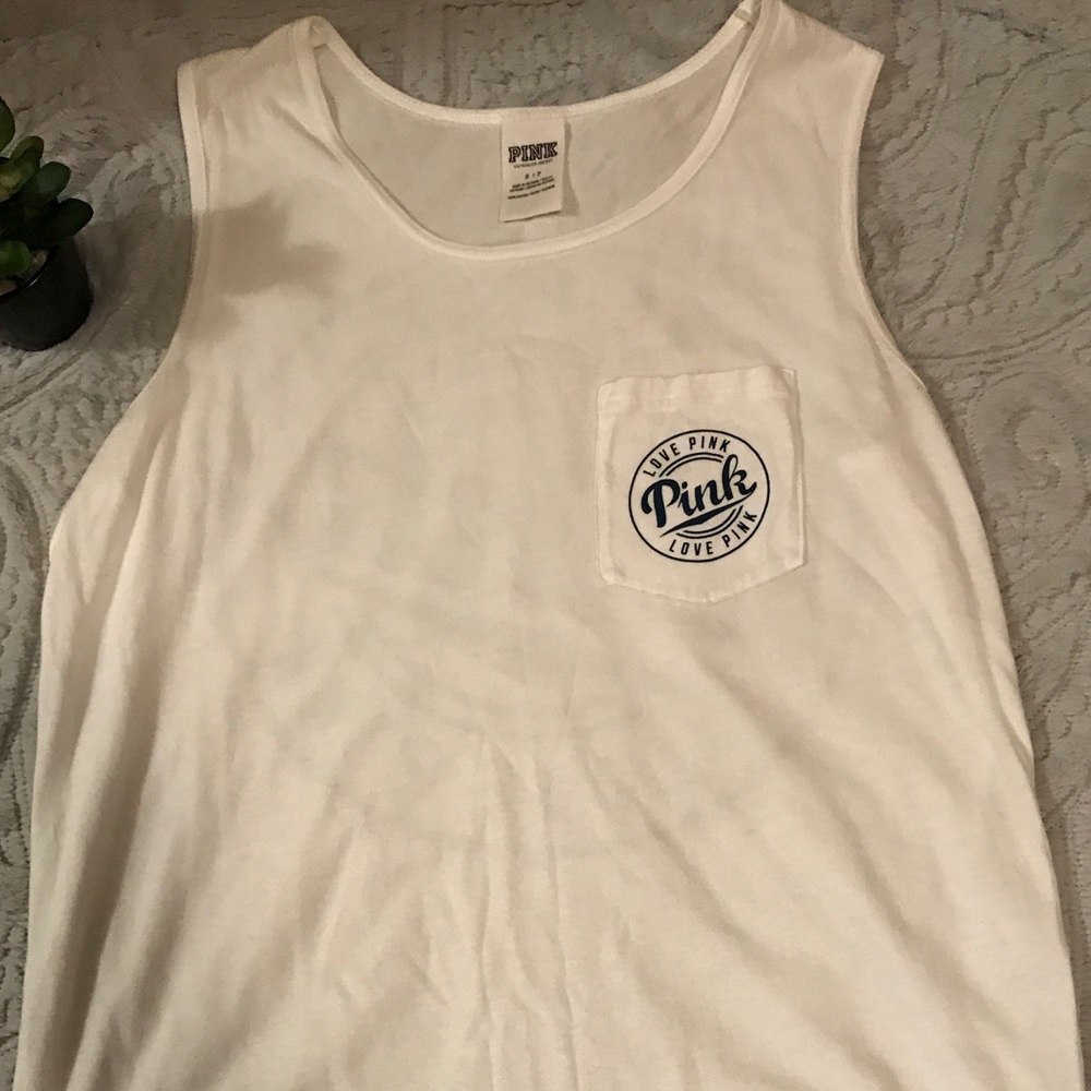 VS Pink Pocket Logo Tank Top