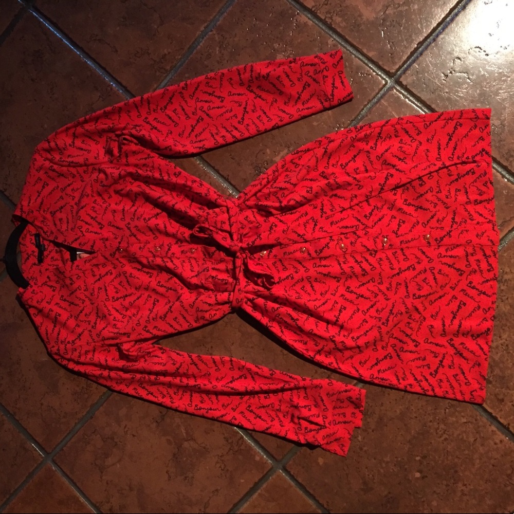 Red French Banana Republic Dress