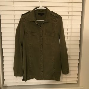 Army green shirt jacket, great condition