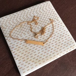 Happy Tag Necklace