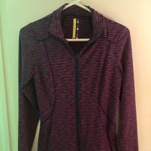 Lolë striped zip up