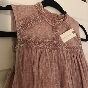 Anthropologie Mauve Gauze boho top - Small