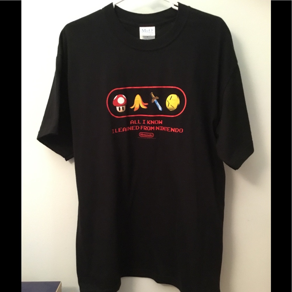 Nintendo NWOT All I Know I Learned From T shirt