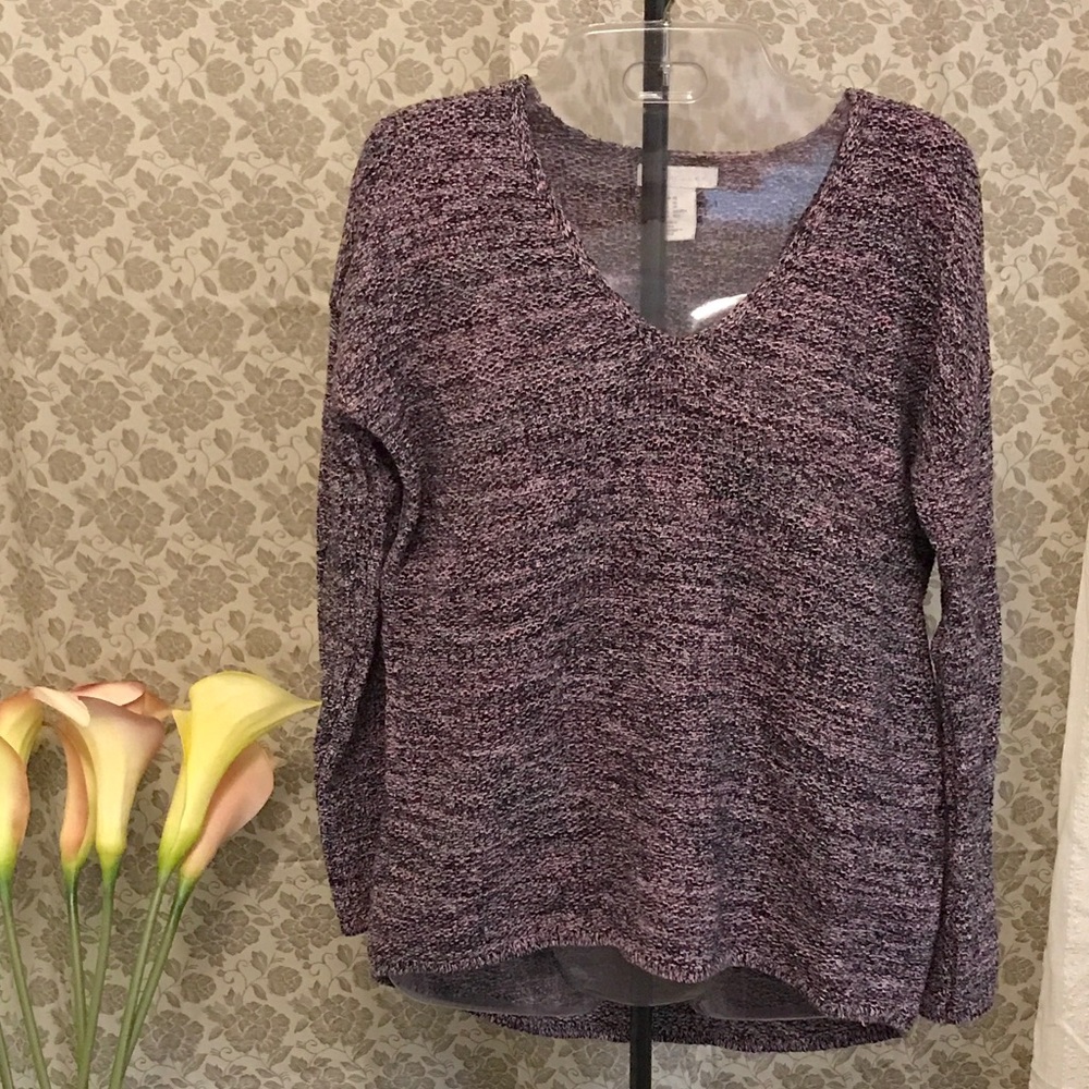 50% OFF ❗️H&M Conscious Marled Pink& Black Sweater