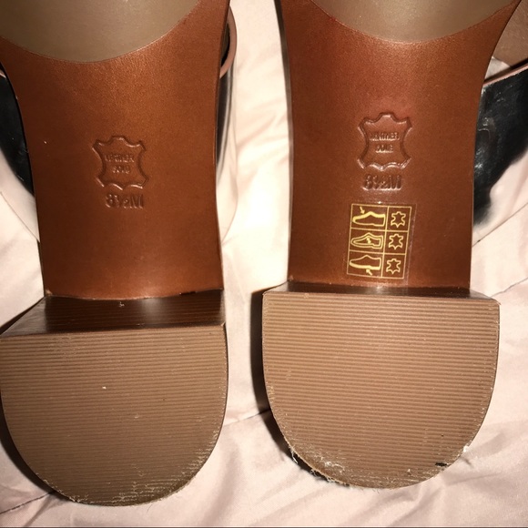 {8.5} Tory Burch Mule Silver Metallic Sandal - Picture 2 of 6