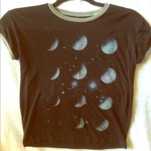 Moon phase graphic tee