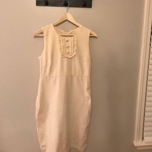Cream banana republic dress