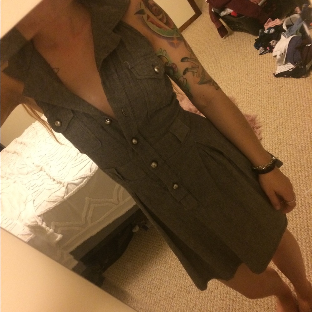 Brown racerback dress