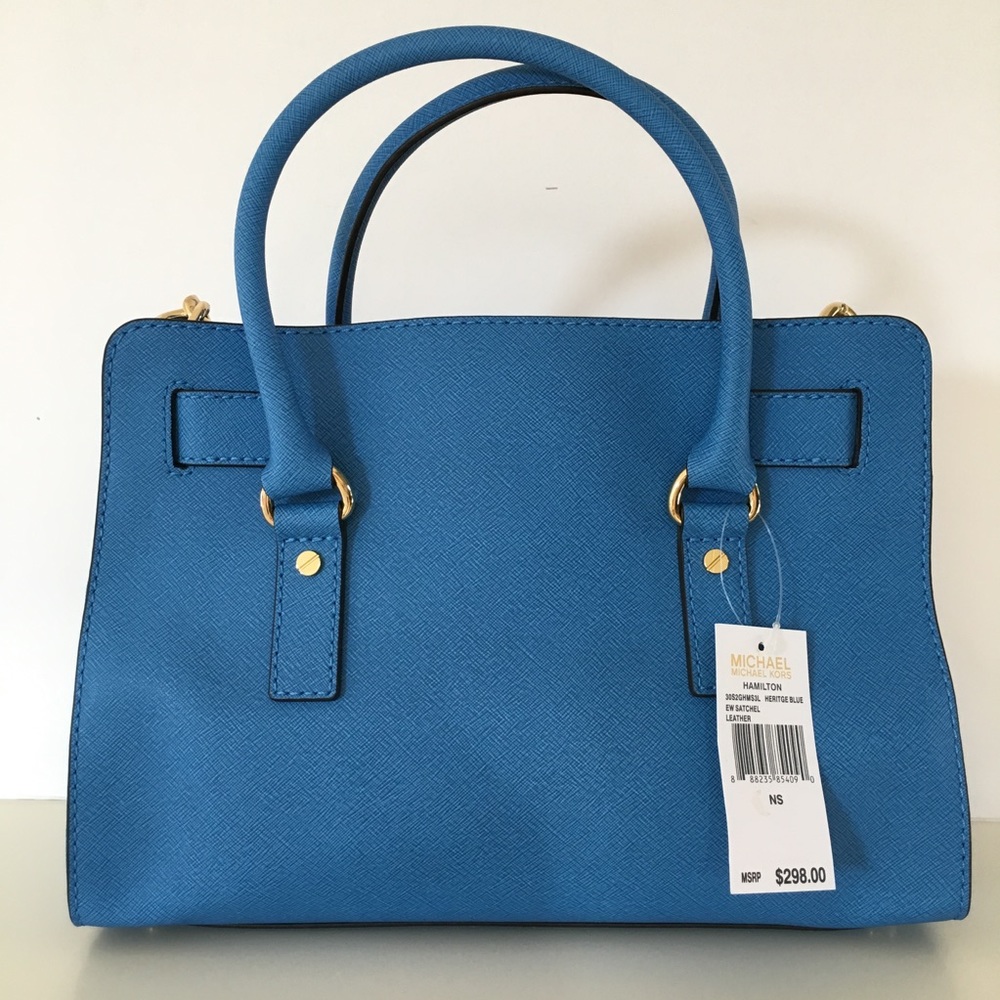 Michael Kors  HAMILTON SAFFIANO LEATHER SATCHEL - Picture 2 of 5