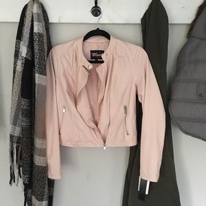 Pink Leather Jacket